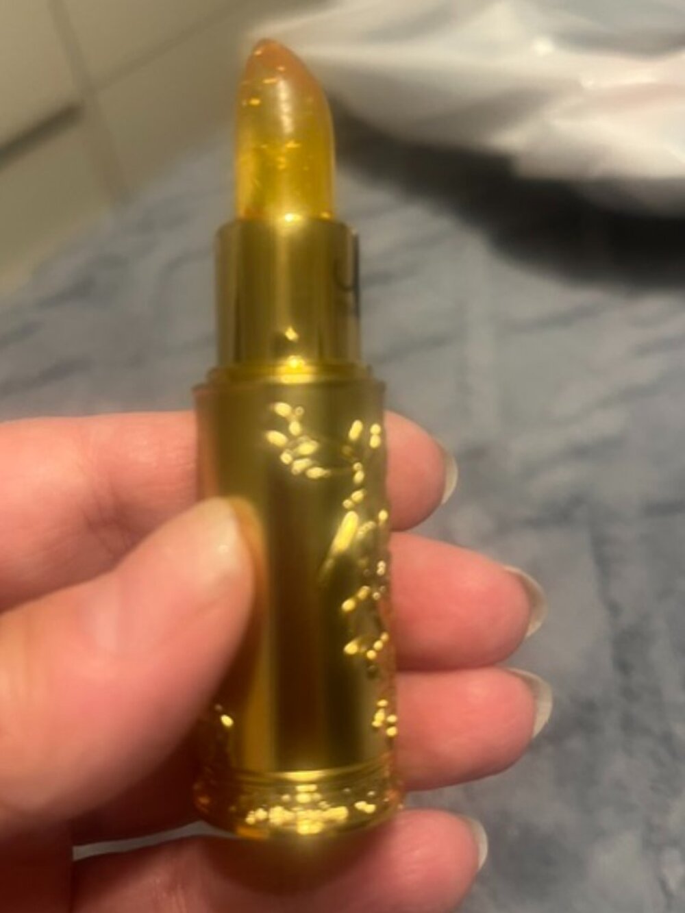 NEW Gold Tone Lip Balm Stick